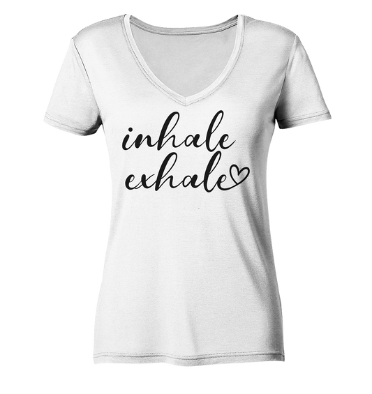 ´´inhale/exhale´´  Kollektion - Ladies V-Neck Shirt