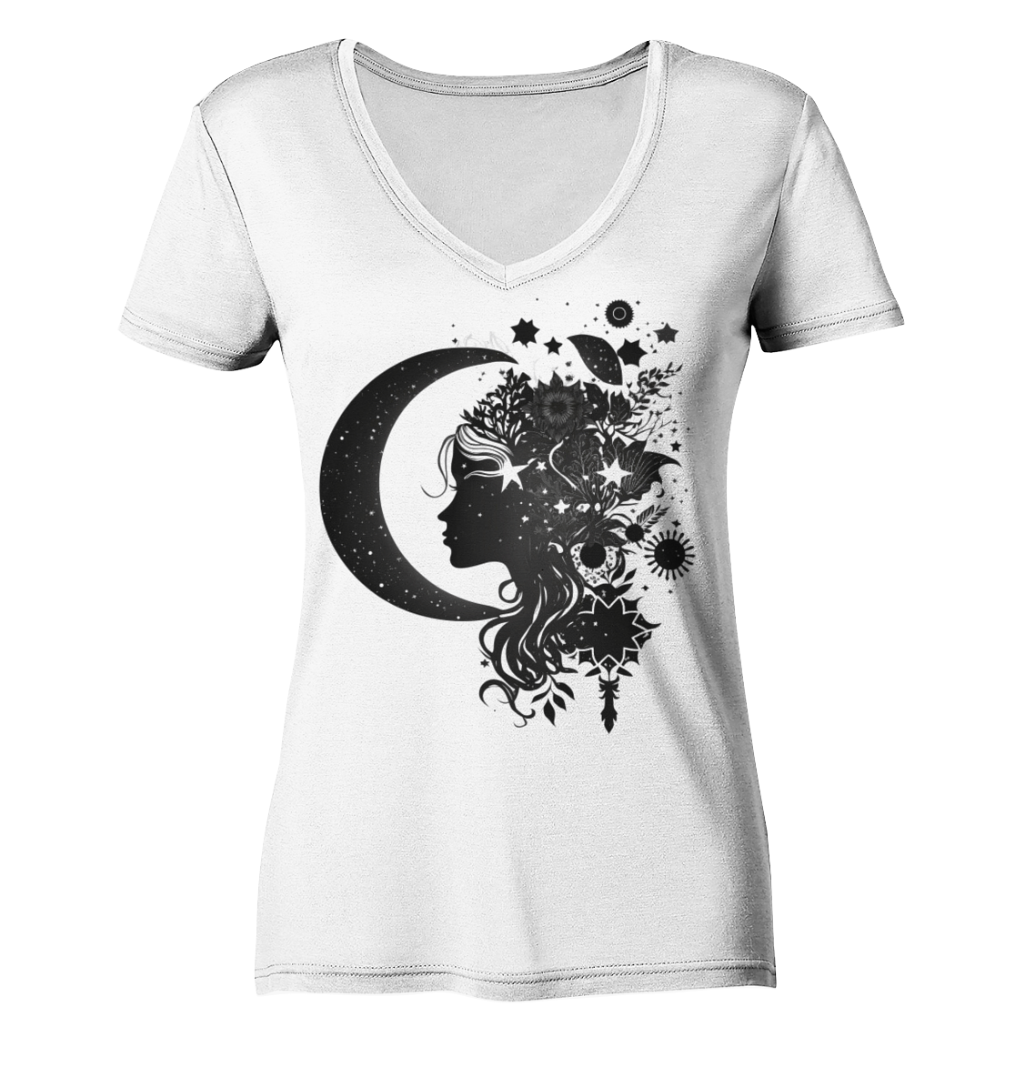 Moon Woman Kollektion - Ladies V-Neck Shirt