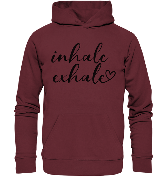 ´´inhale/exhale´´ Kollektion - Organic Basic Hoodie